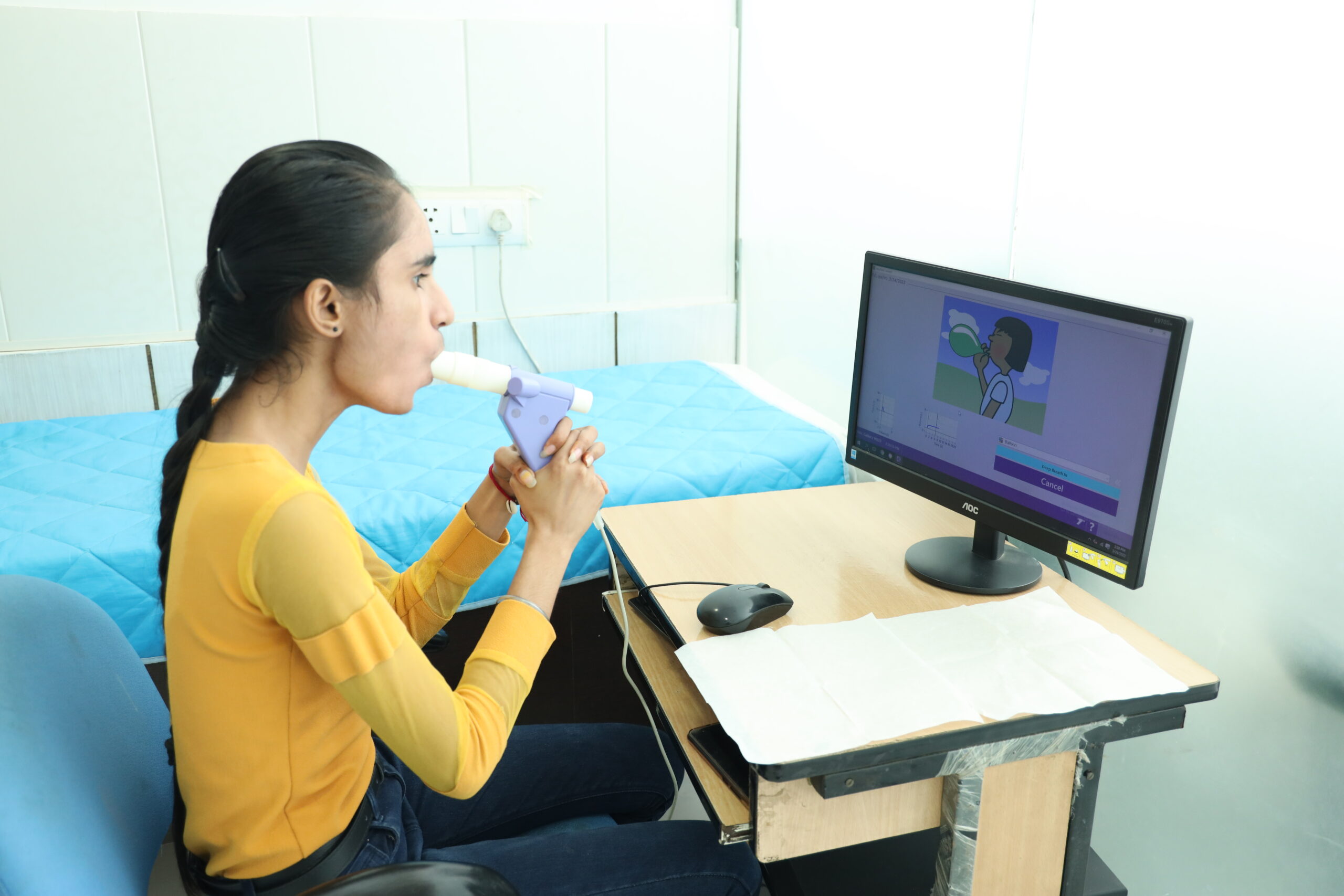 Pulmonary function test for adults and children