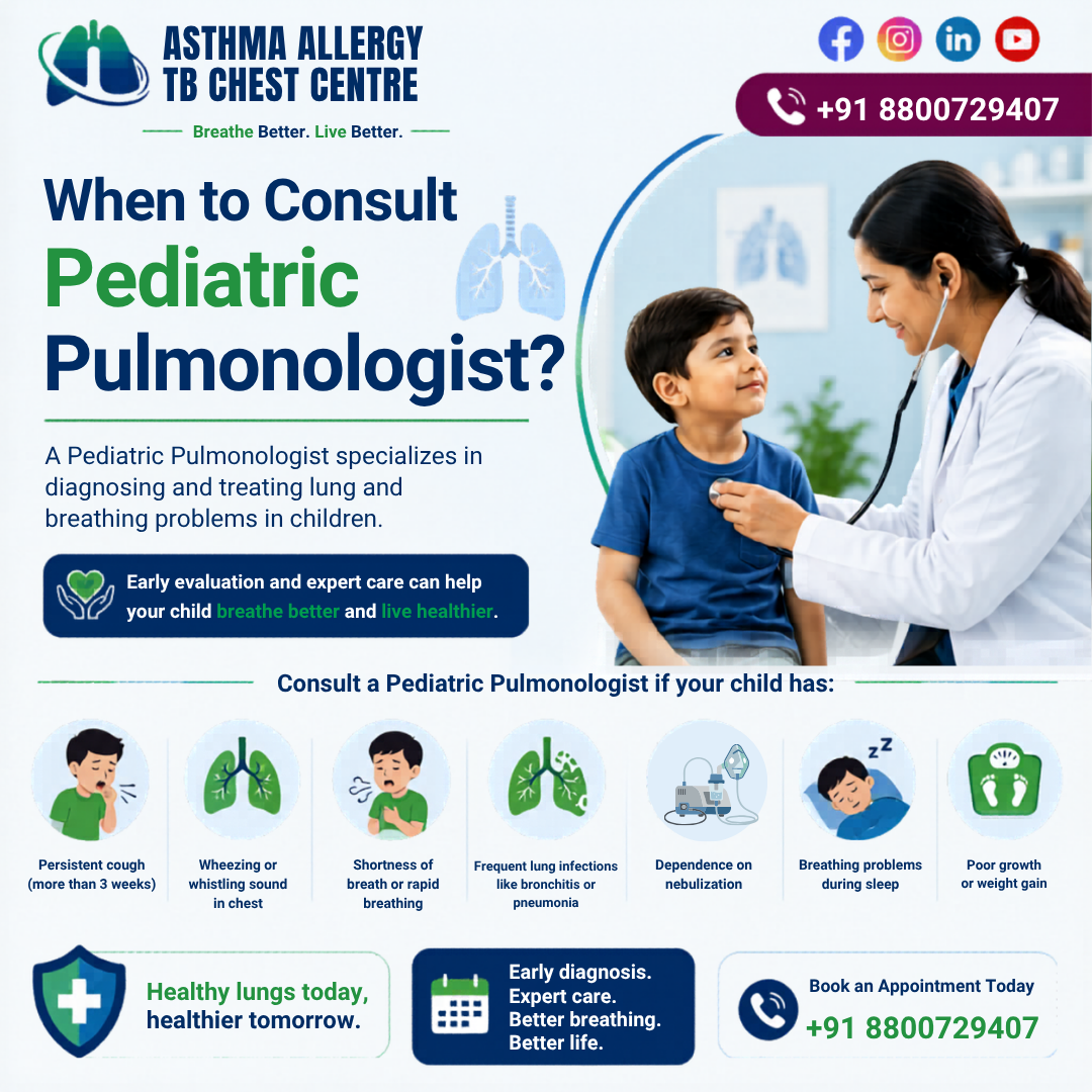 When to consult Pediatric Pulmonologist?